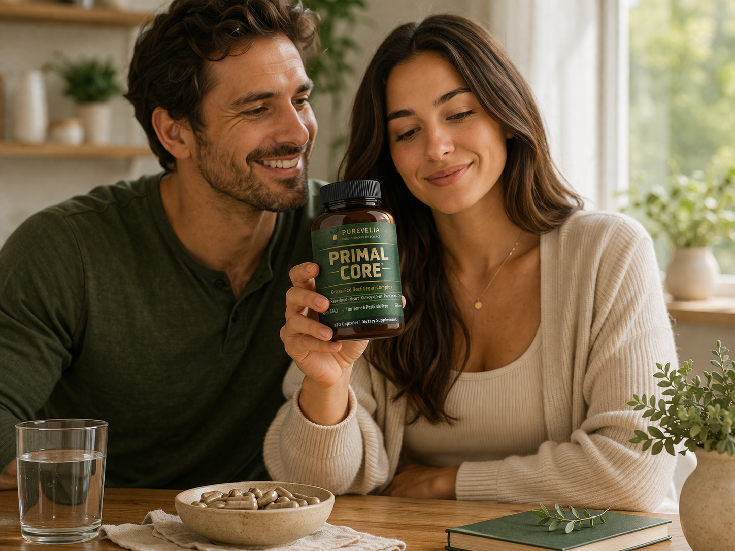 Primal Core™ by Purevelia — foundational grass-fed beef organ supplement for men and women